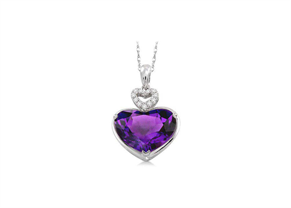 Rhodium Plated | Heart Pendants